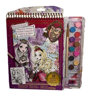 Ever After High Activity Book Watercolor Portfolio With Paints & Posters